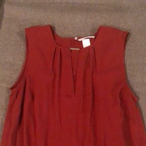 Long tank top with gold detail